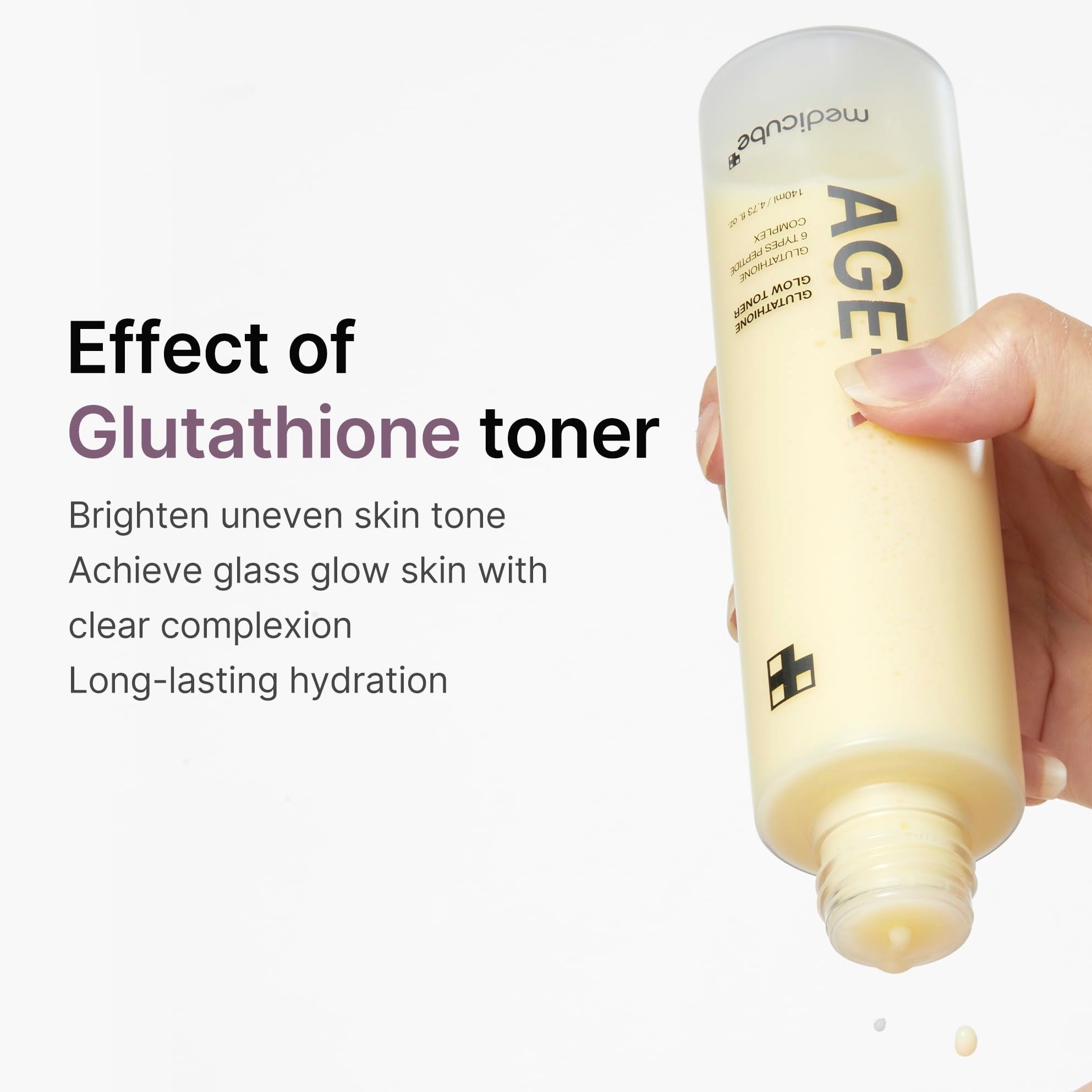 AGE-R Glutathione Glow Milky Toner